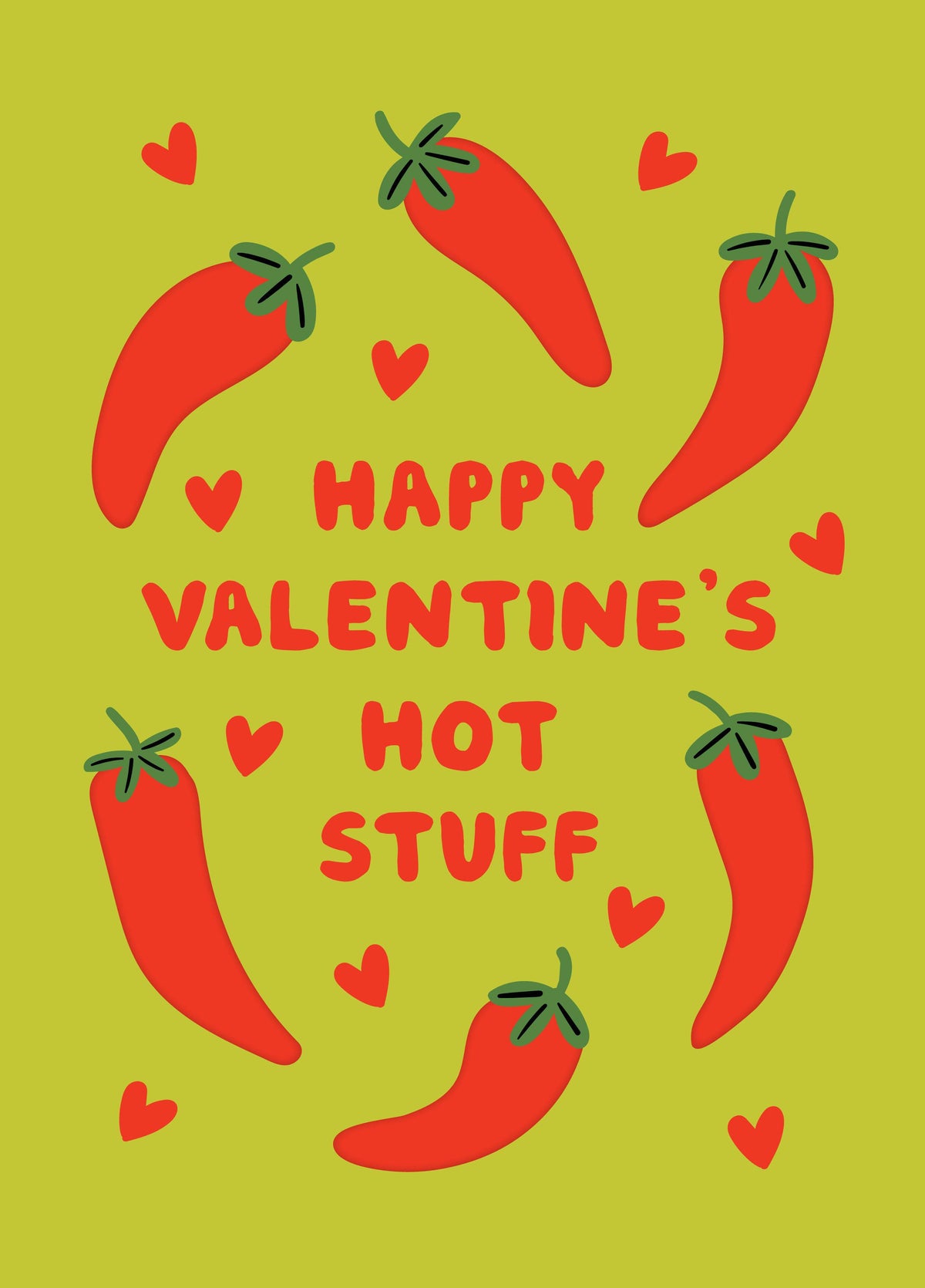 Hot Stuff Chillies Valentine's Card