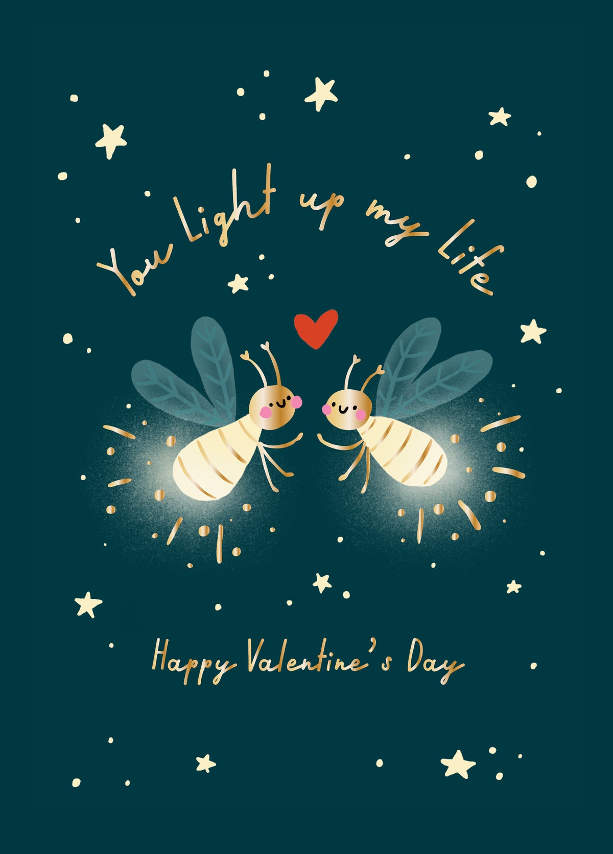 Light Up My Life Firefly Valentine's Card