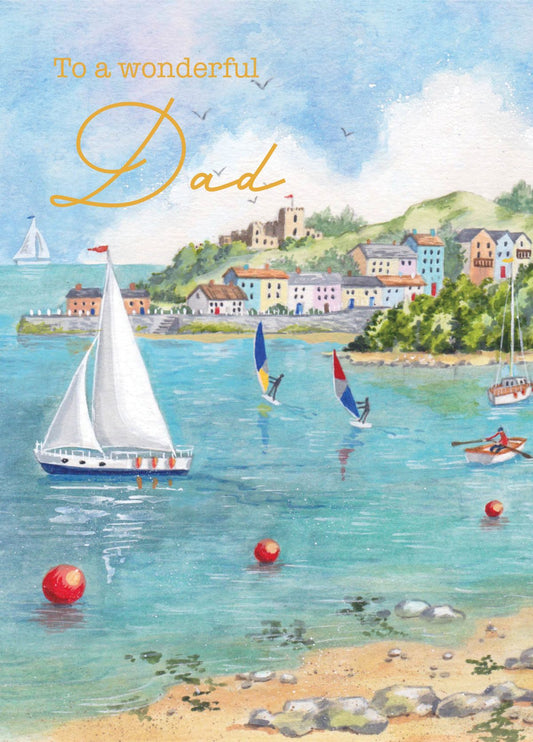 Wonderful Dad Boat Father's Day Card