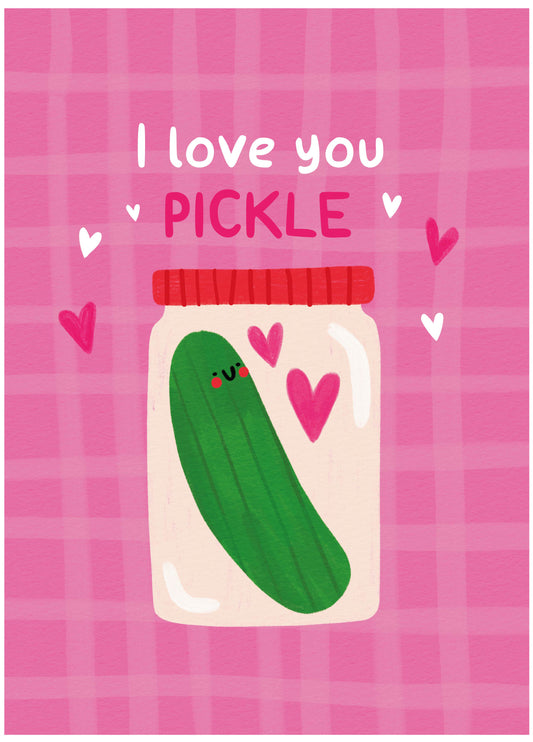 Love You Pickle Valentine's Card