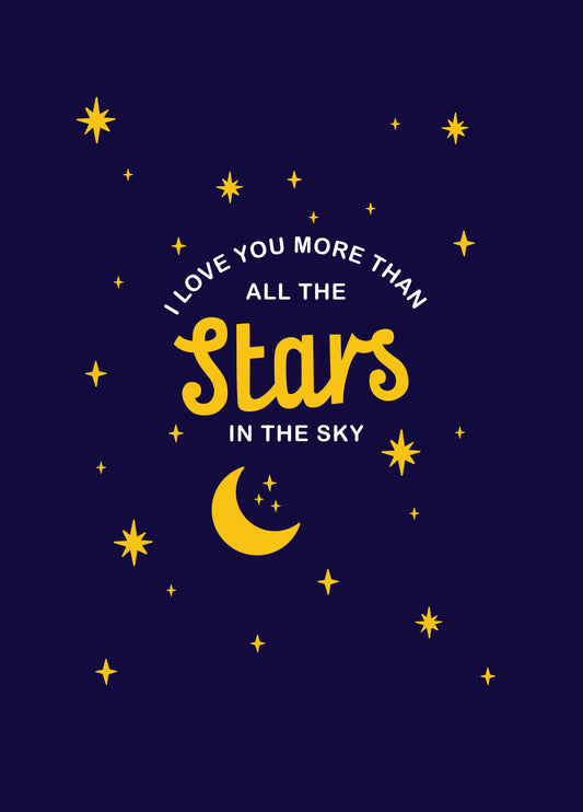 Stars In The Sky Valentine's Card