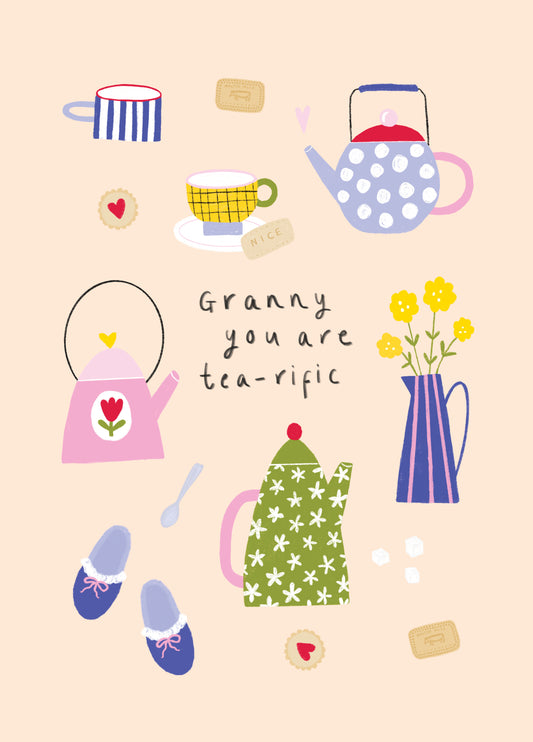 Tea-rific Granny Mother's Day Card