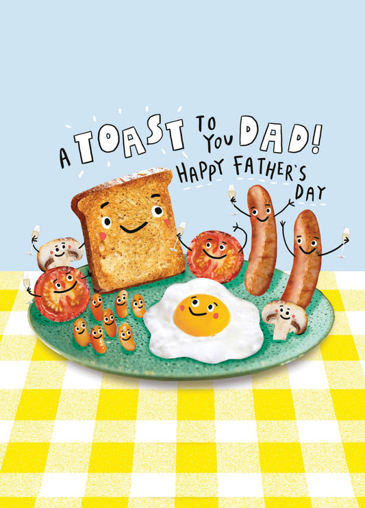 Toast To You Fry Up Father's Day Card