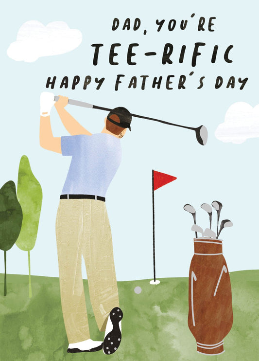 Tee-rific Golf Father's Day Card