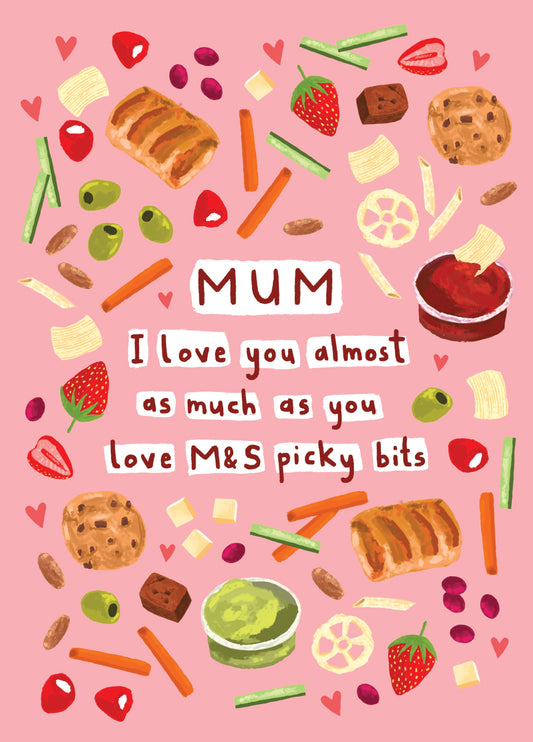 Mum Picky Bits Mother's Day Card
