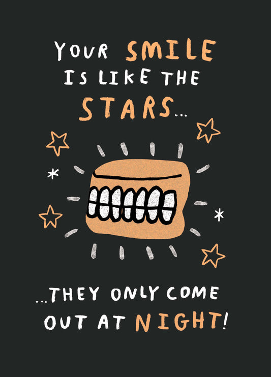Your Smile Is Like The Stars Card