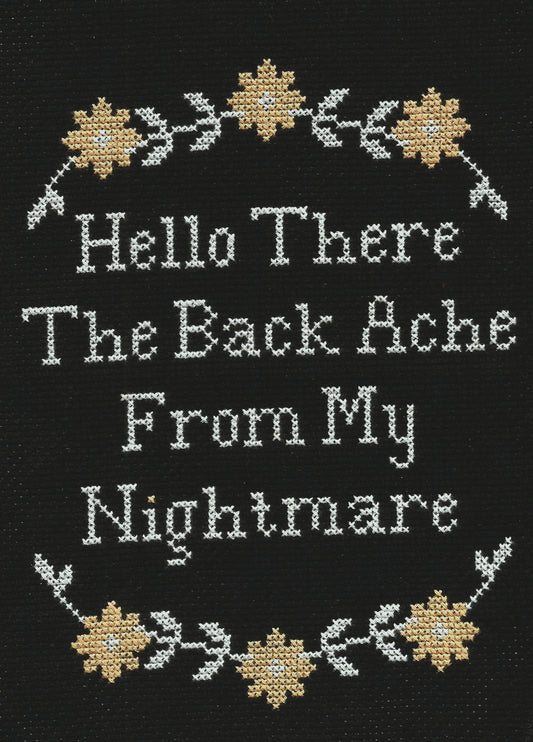 Back Ache From My Nightmare