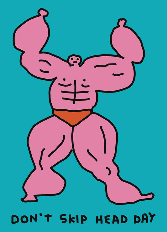 Zoe Bread Don't Skip Head Day Card