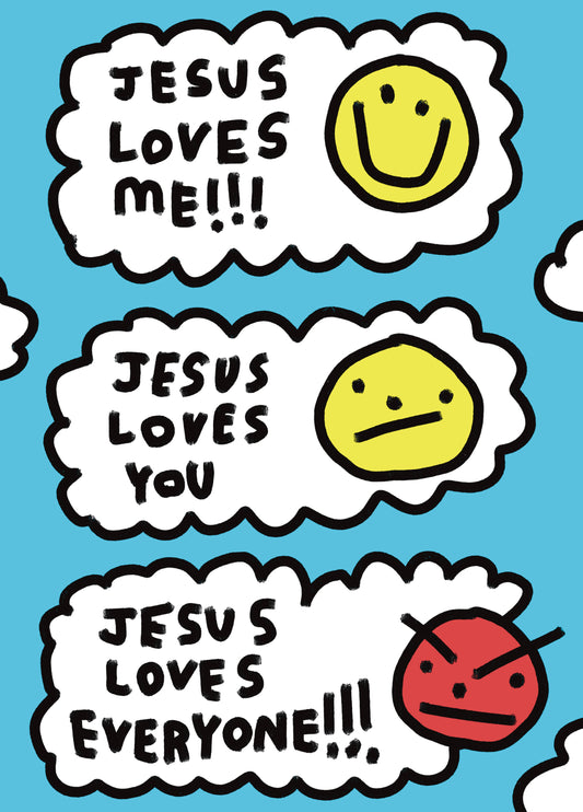 Zoe Bread Jesus Loves Everyone Card