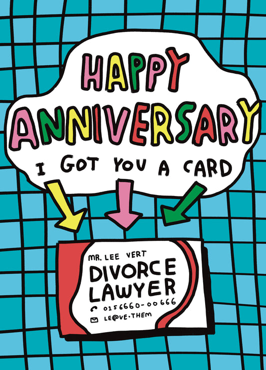 Zoe Bread Divorce Lawyer Anniversary Card