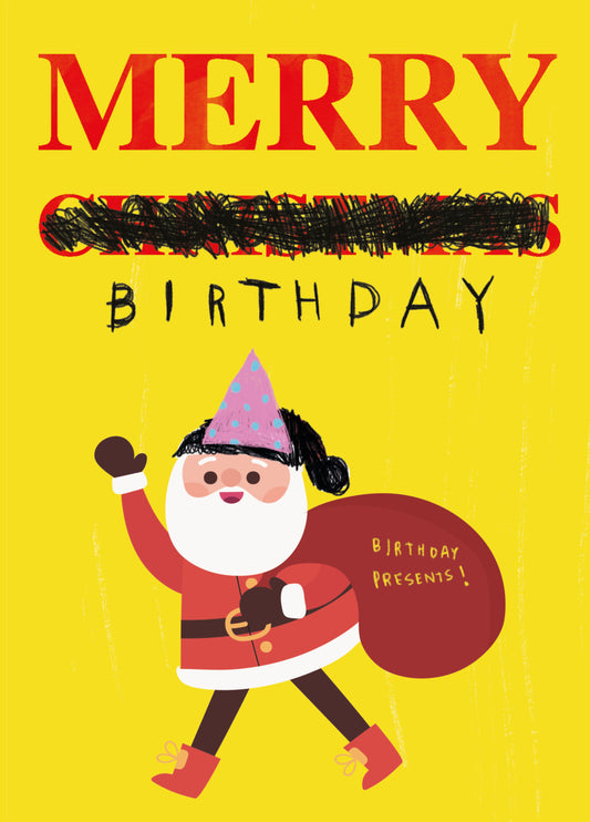 Zoe Bread Merry Birthday Card