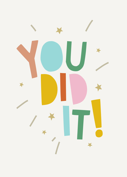 You Did It! Congratulations Card