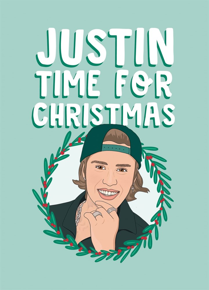 Justin Bieber Christmas Card Justin Time For Christmas