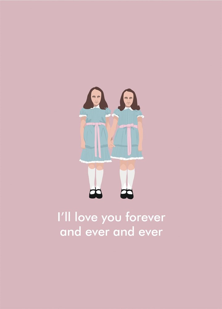 The Shining Twins Love Card