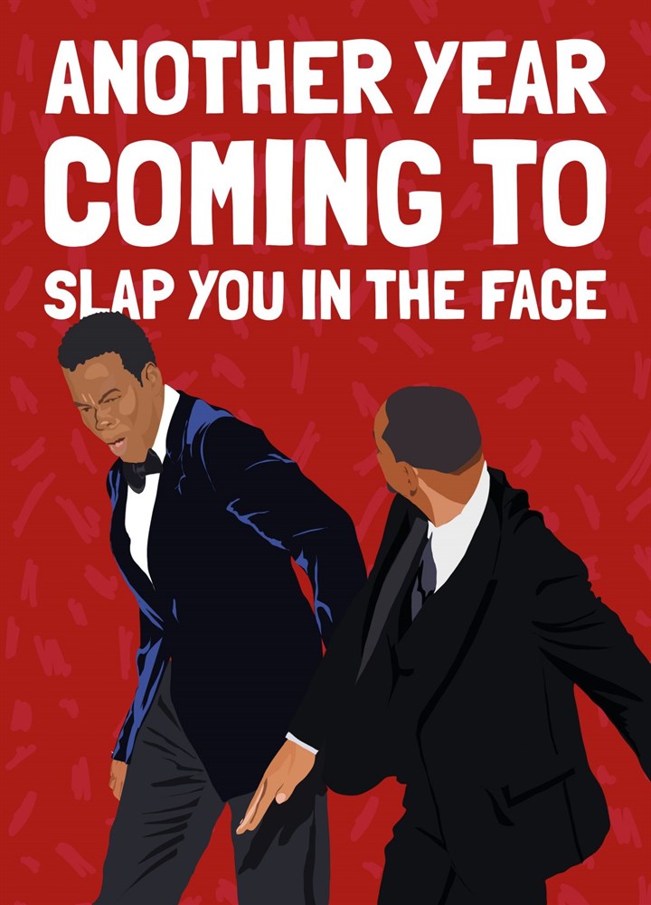 Will Smith Slapping Chris Rock Card