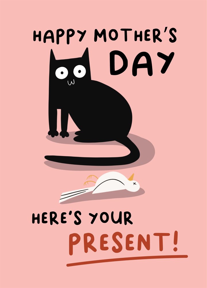 Funny Mother's Day Card From The Cat