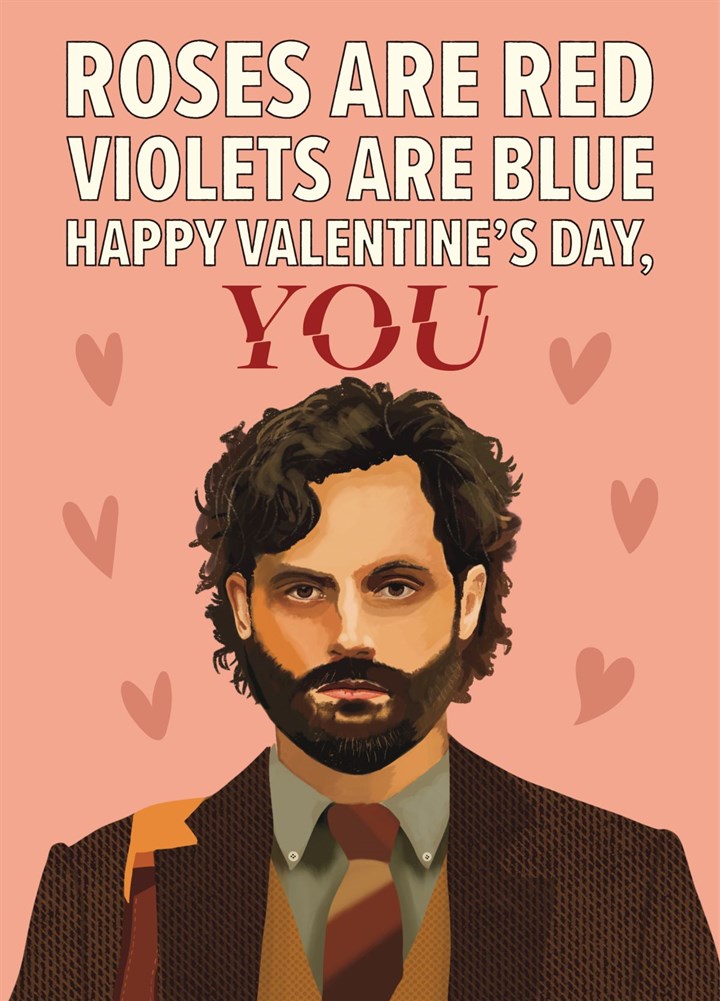 YOU Penn Badgley Netflix Series Valentine's Day Card