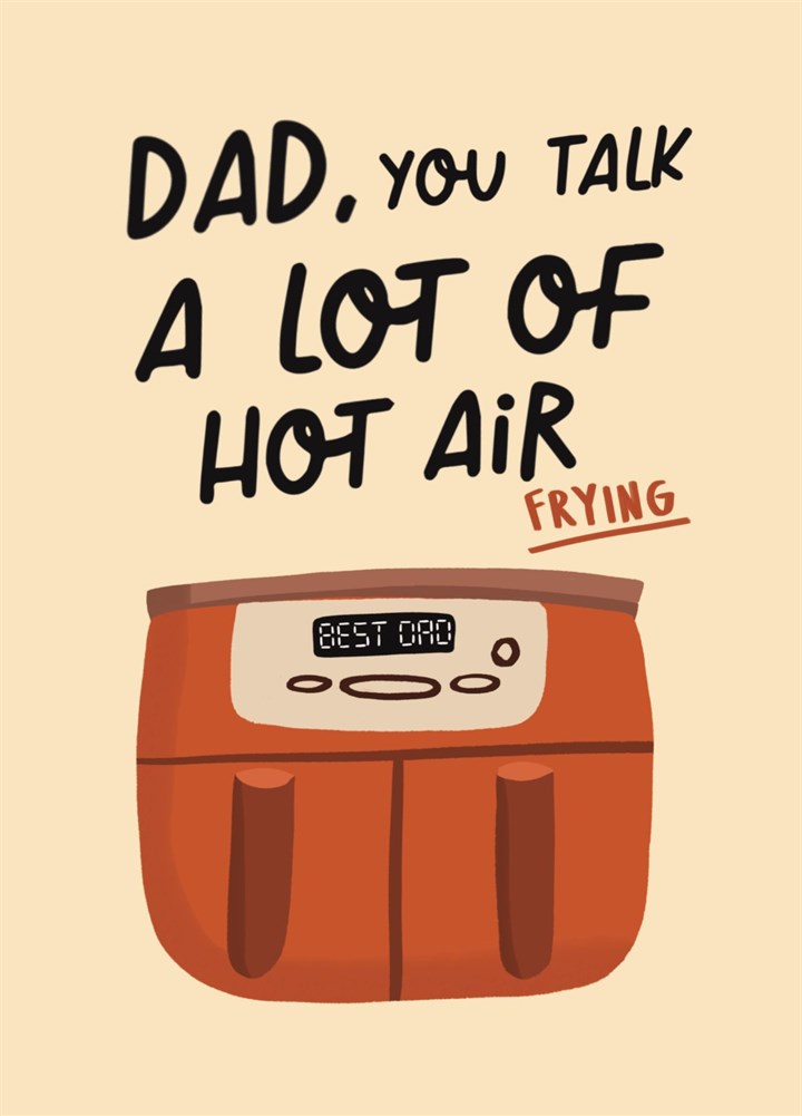 Funny Father's Day Card - Air Fryer