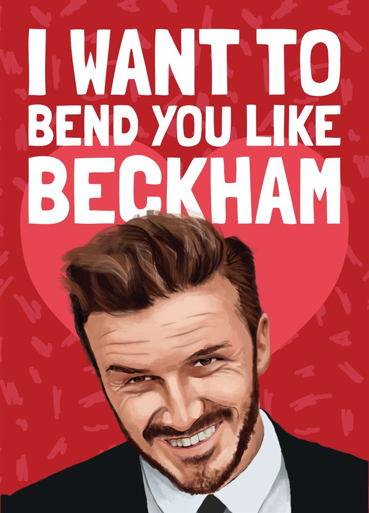 David Beckham Valentine's Day/Anniversary Card