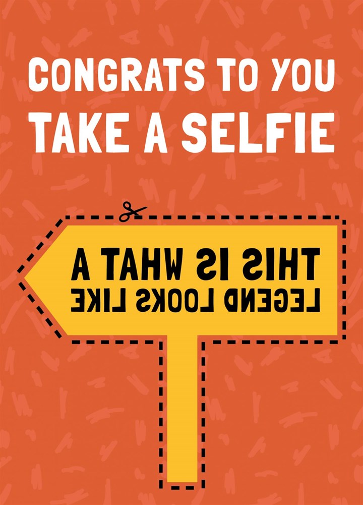 Funny Selfie Stick Congratulations Card