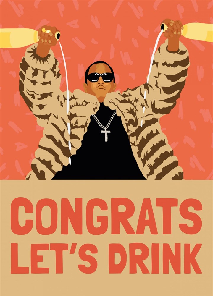 Congrats, Let's Drink Card