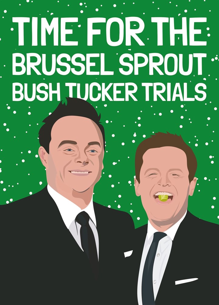Ant And Dec I'm A Celebrity Bush Tucker Trial Card