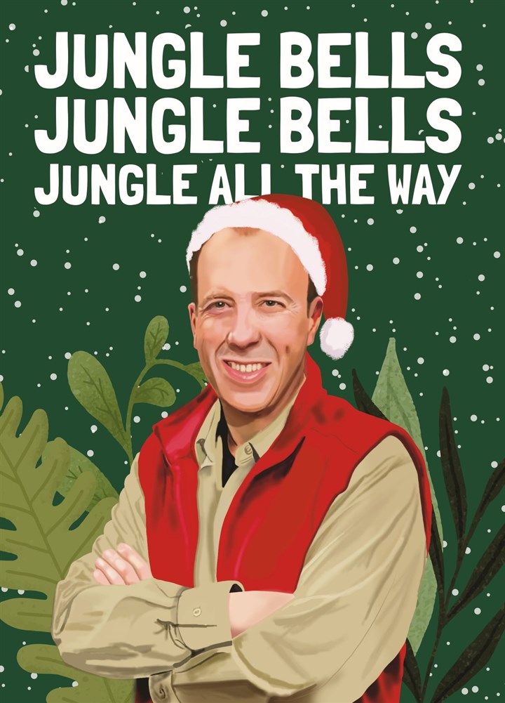 Jungle Bells Matt Hancock Christmas Card