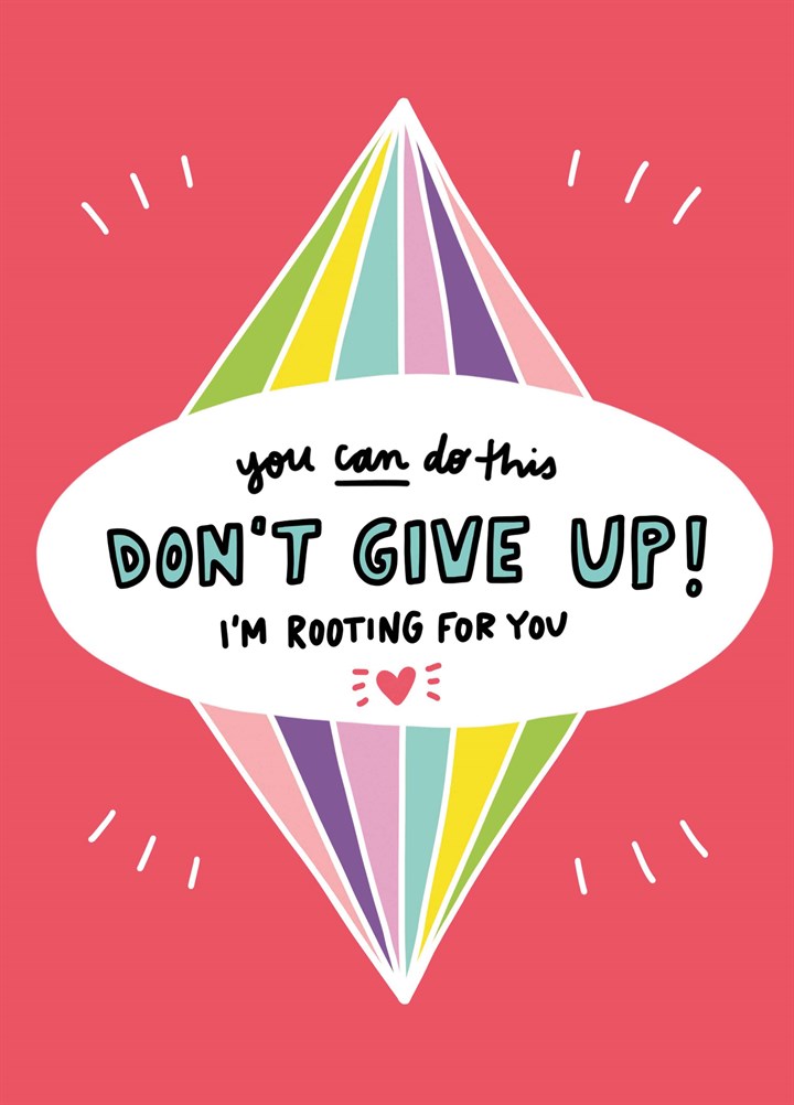Don't Give Up Card