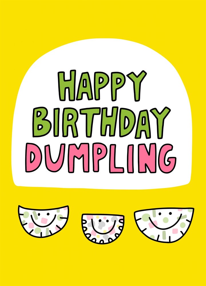 Happy Birthday Dumpling Card