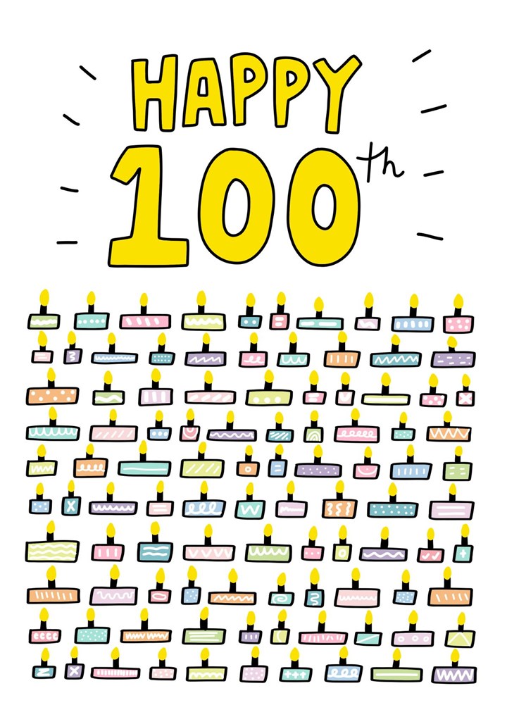 Happy 100th Card