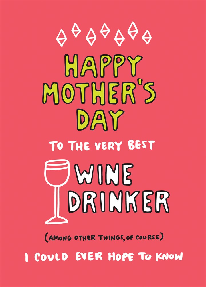 Best Wine Drinker Card