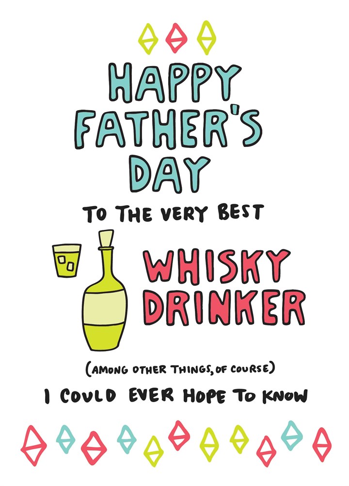 Very Best Whiskey Drinker Card