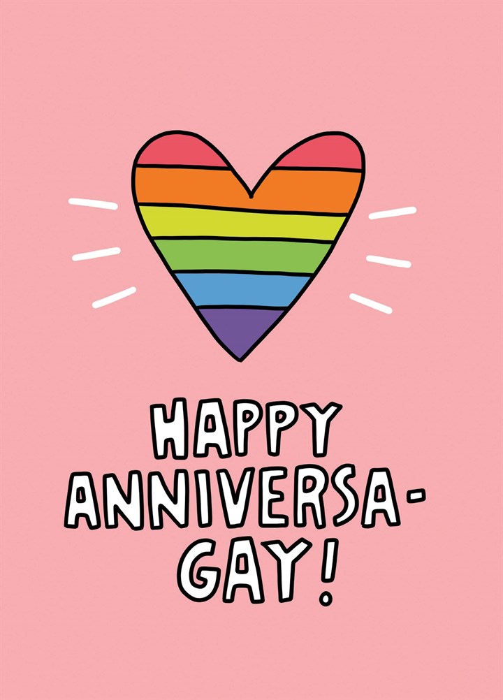 Happy Anniversa-Gay Card