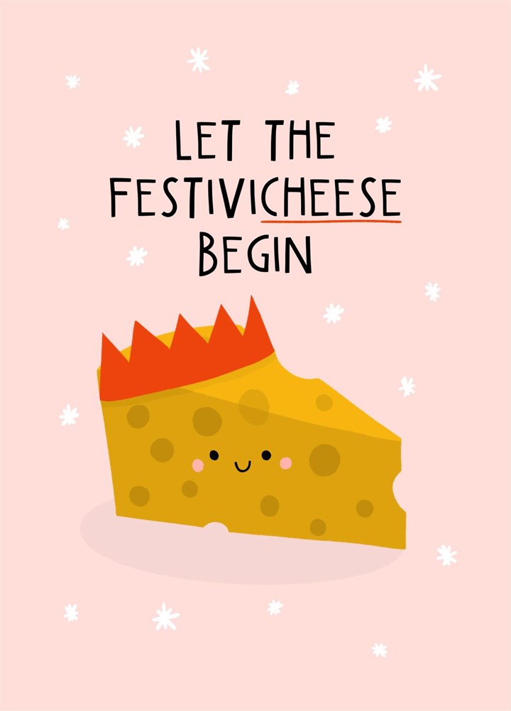 Let The Festivi-cheese Begin, Cheese Christmas Card