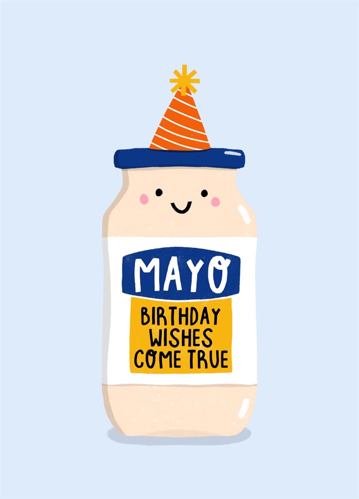 Funny Mayonnaise Birthday Card