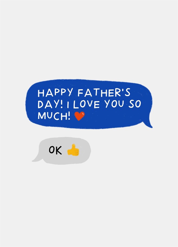 Funny Thumbs Up Father's Day Card