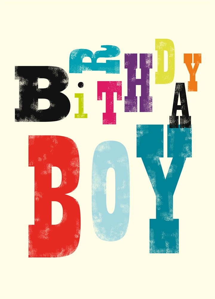 Birthday Boy Bold Card