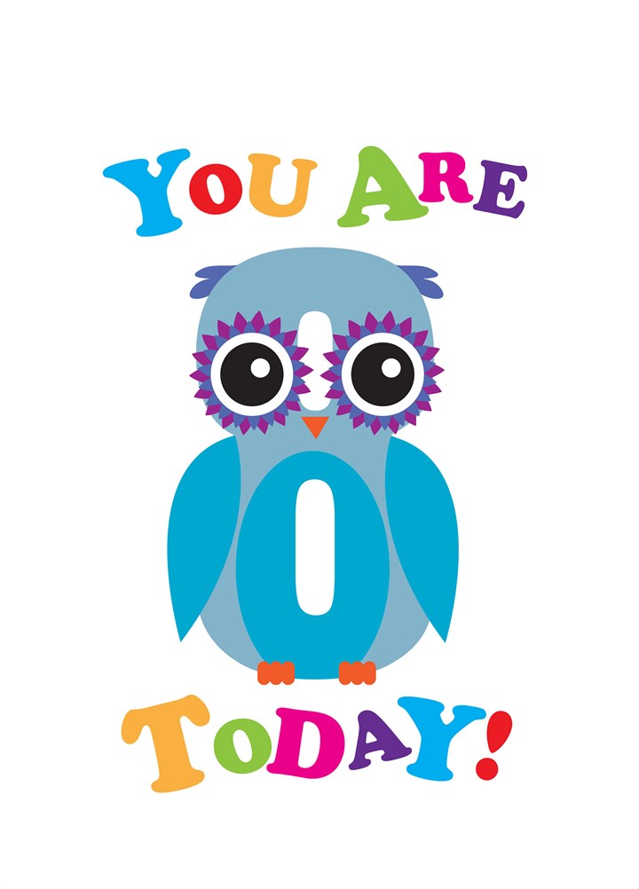 8th Birthday Owl Card