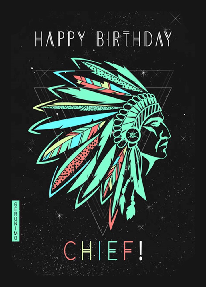 Happy Birthday Chief Card