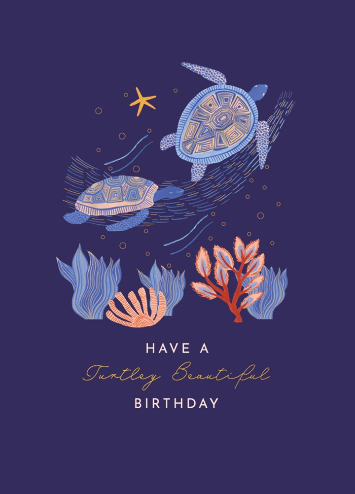 Have A Turtley Beautiful Birthday Card