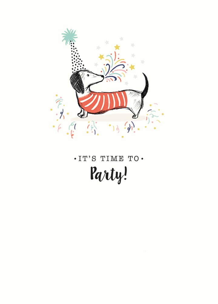 It's Time To Party Card
