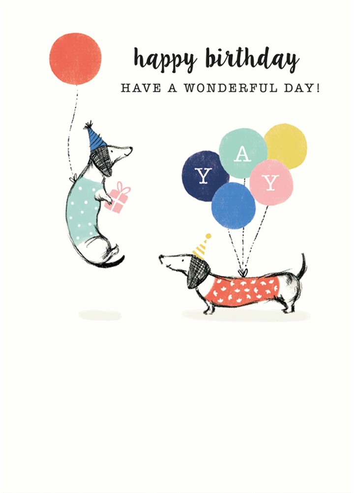 Happy Birthday Have A Wonderful Day Card