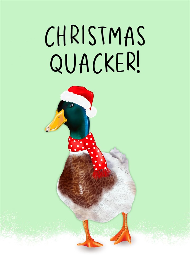 Christmas Quacker Card