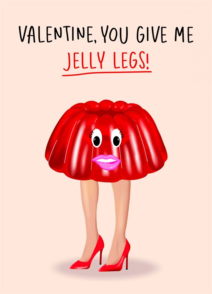 Funny Jelly Legs Valentine's Anniversary Card