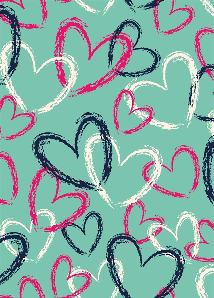 Valentine's Day Heart Pattern Cards