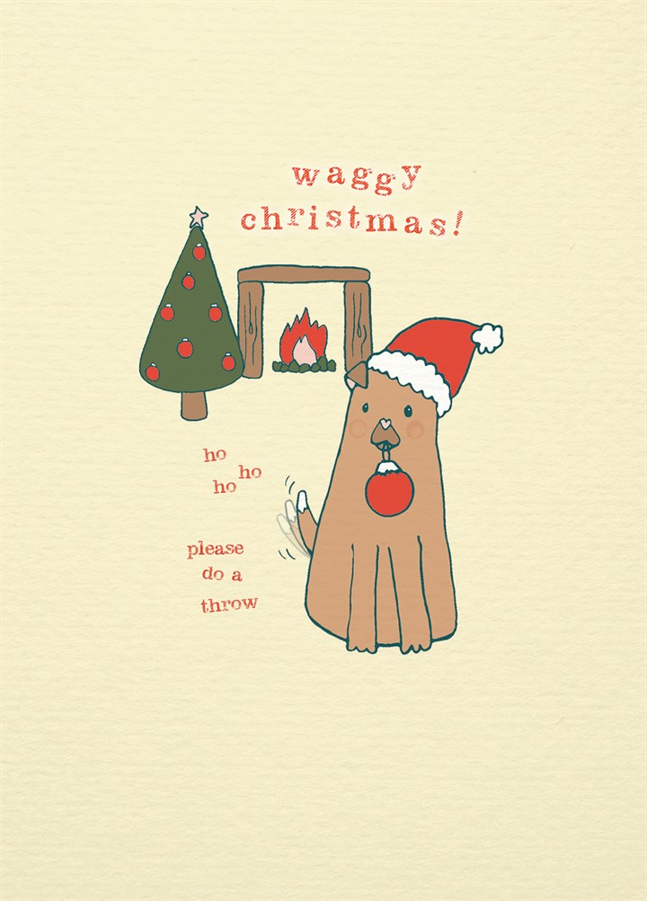 Waggy Christmas Card