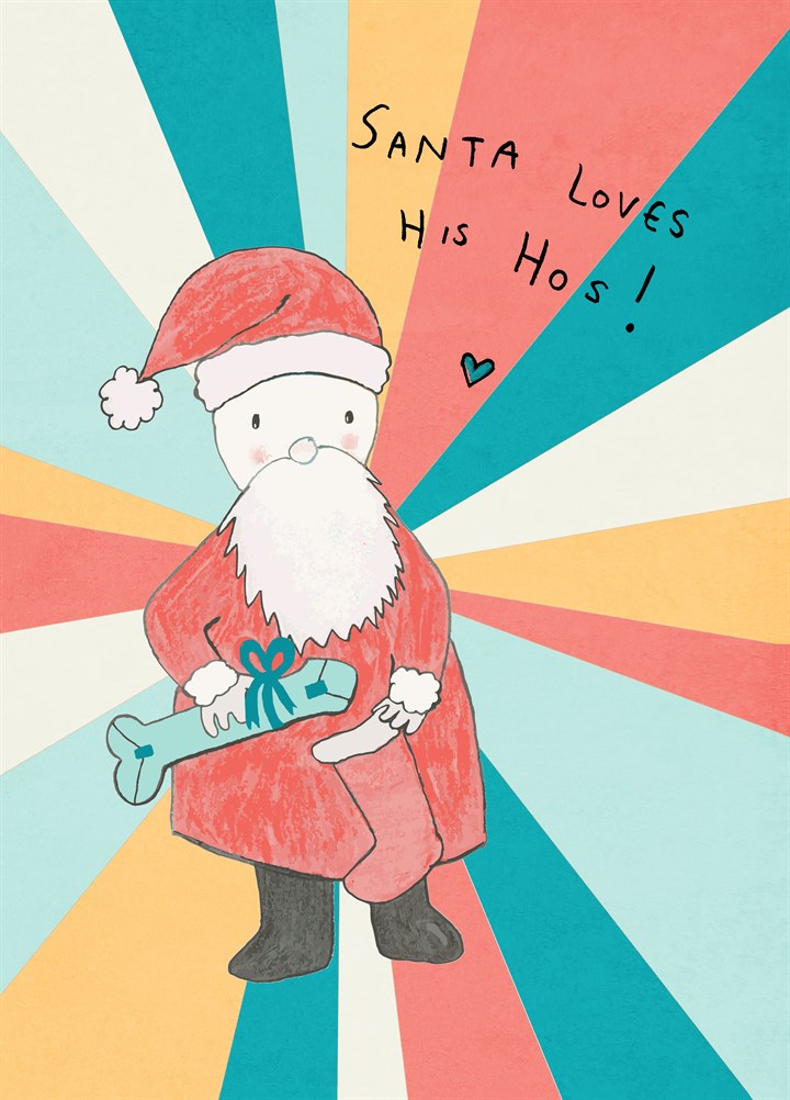 Santa Loves His Ho's Card