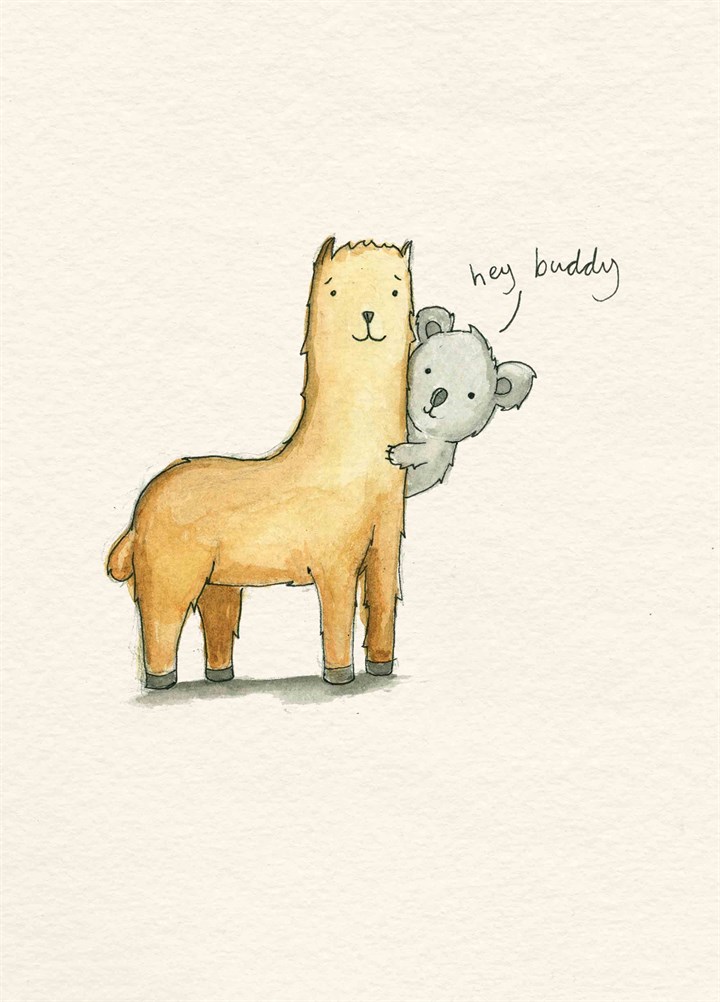 Llama Buddy Card