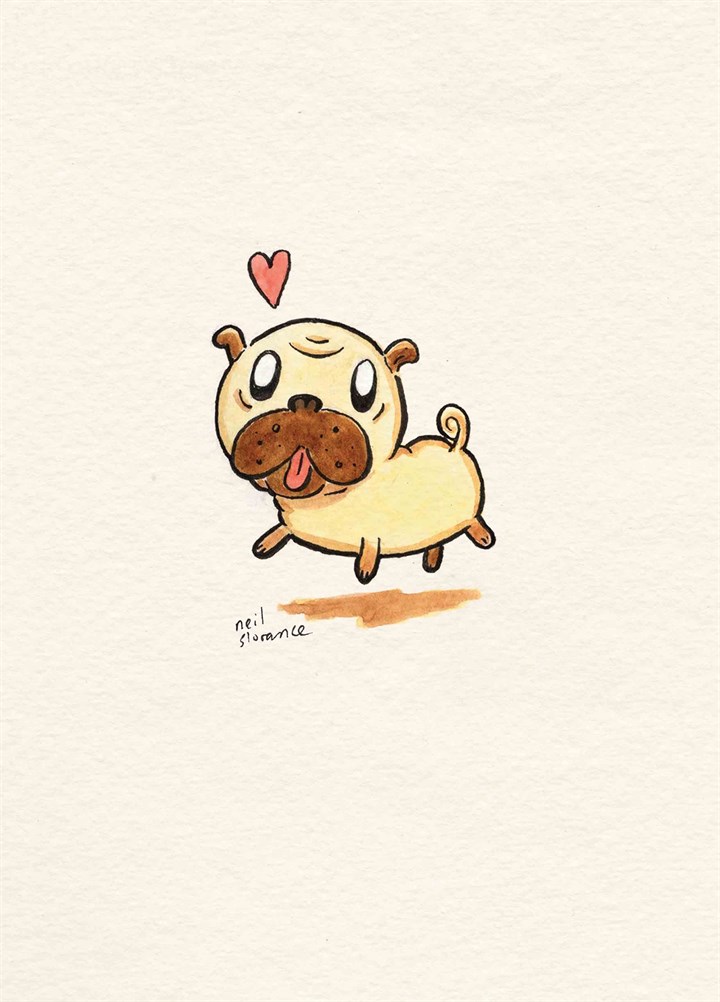Pug Love Card