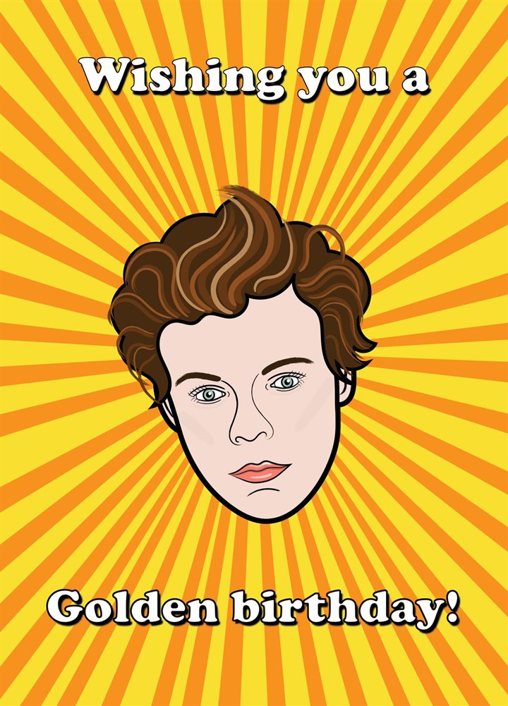 Wishing You A Golden Birthday Card